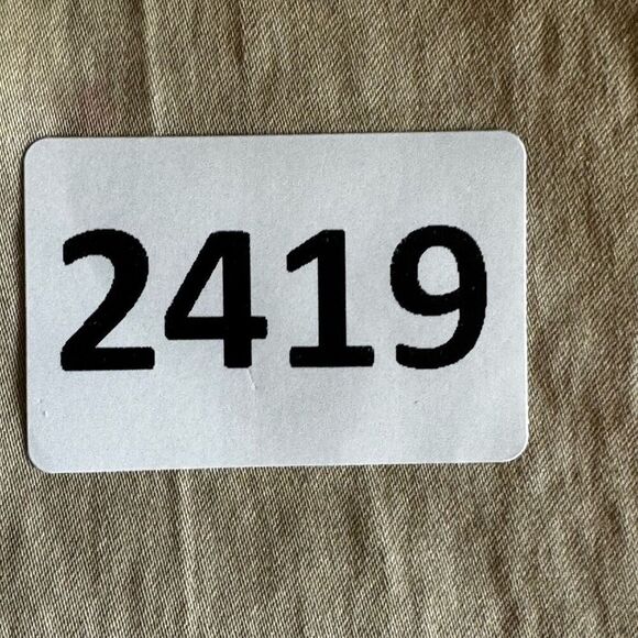 Tory Burch khaki beige pants straight leg mid rise casual work SZ 6 #2419 - Picture 13 of 14